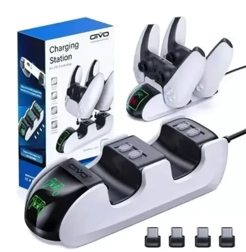Base Dock Carregador Duplo De Controles Joystick para Ps5 Oivo IV-P5207