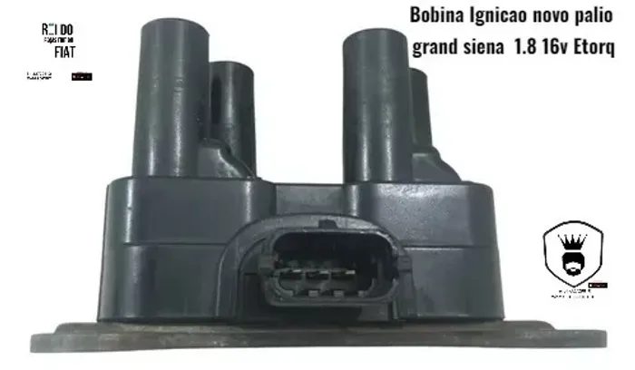 Bobina ignição Grand Siena e Novo Palio 1.8 16v etorq usado original 