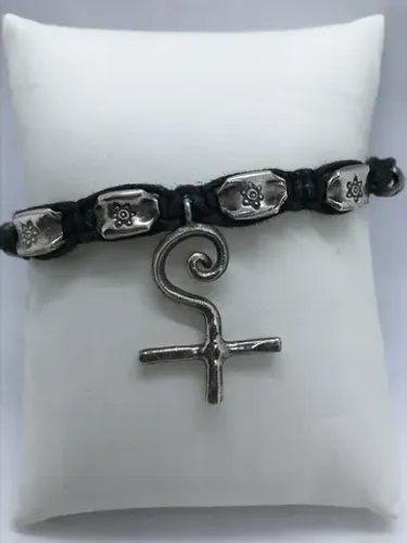Pulseira vintage com detalhes em prata 925