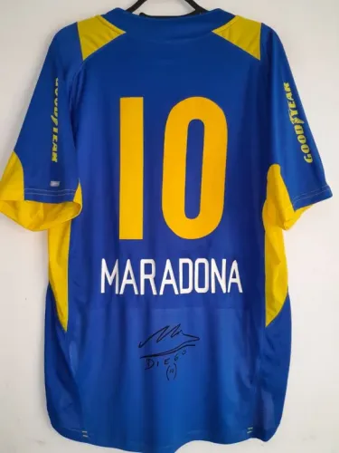 Camisa Boca Juniors Edição Centenariio Clube #10 Maradona Jogo Autografada Certificada
