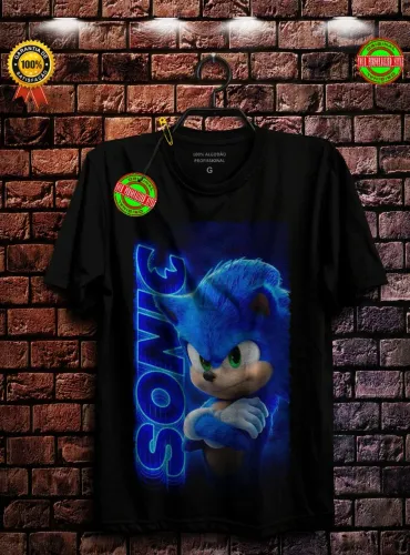 Camiseta Sonic - Movie - Unissex