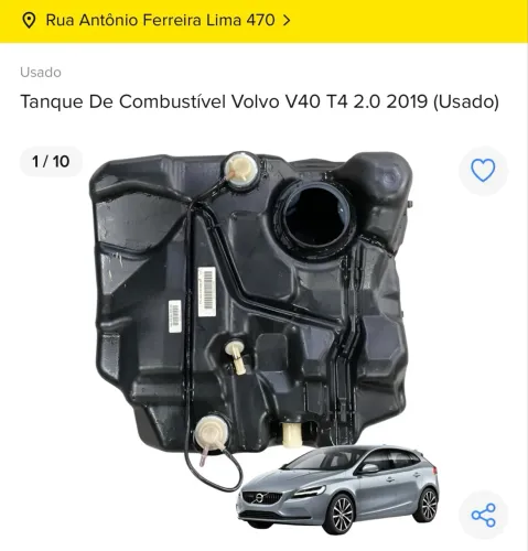 Tanque de Combustível Volvo V40 2019 