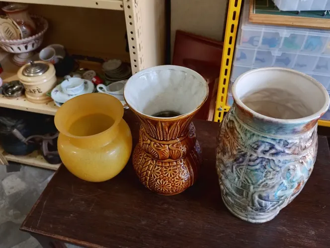 Vasos Louça e Vidro Decorativos Vintage