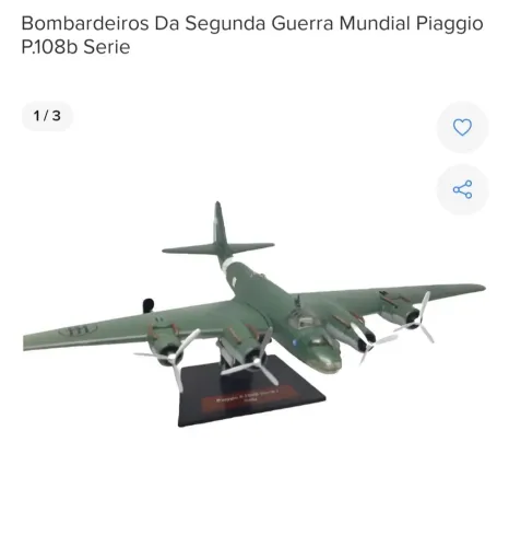 Miniatura Bombardeiro Piaggio P.108b Serie 1/3