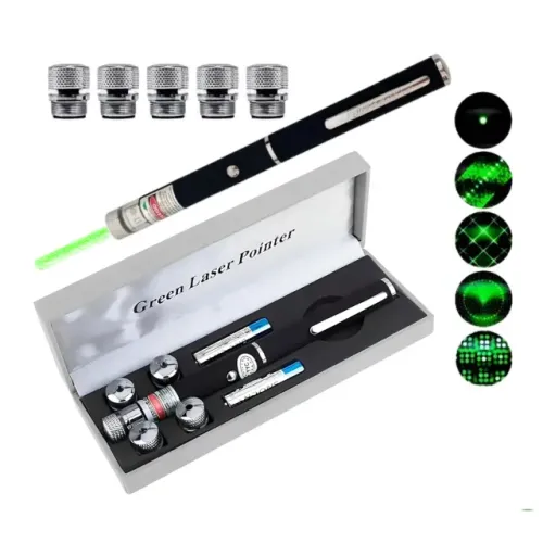 Laser Pointer Verde de Longo Alcance - Potência e Precisão: Lanterna 20000mw 50km 5 Pontas