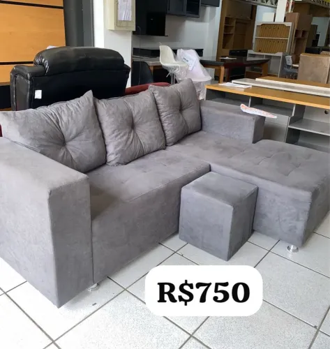 Sofá de Canto Cinza - R$750
