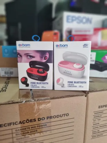 Fone sem fio Bluetooth EXBOM