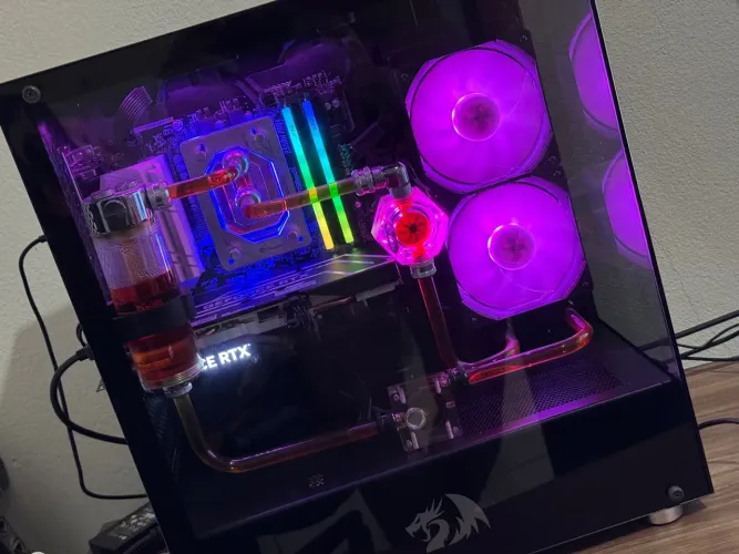 PC Gamer Top de Linha com RTX 4060 e Water Cooler Custom Lava ( Profisisonal )