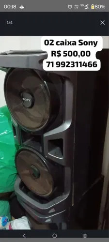 Caixas de som Sony são 02 tipos