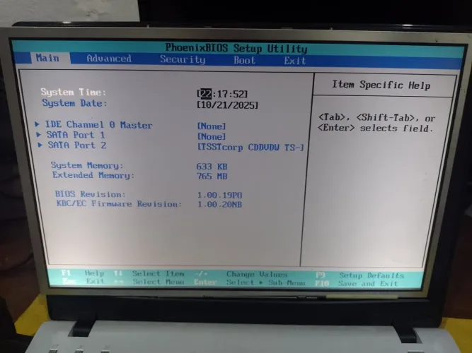 Tela para notebook ltn141w1