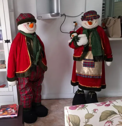 Casal Boneco de Neve.