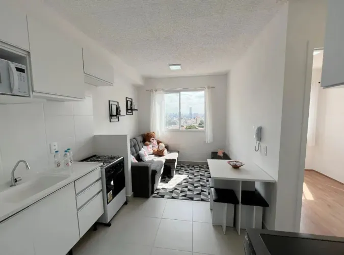 APARTAMENTO MOBILIADO PARA LOCAÇÃO NA MOOCA | 2 DORMS | 35 m² | COM LAZER | SEM VAGA |PERT