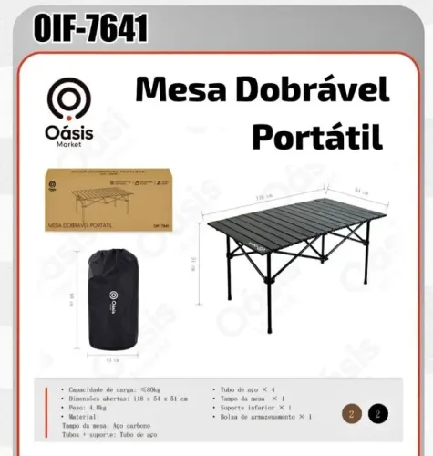 Mesa Dobrável Portátil - OIF-7641