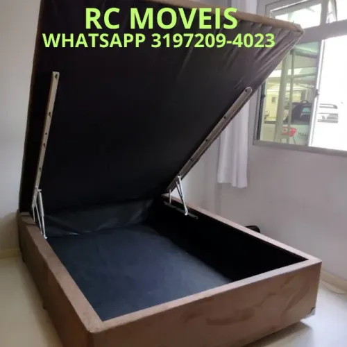 Cama Box Baú Casal Inteiriço 1.38x1.88 - Qualidade e Funcionalidade
