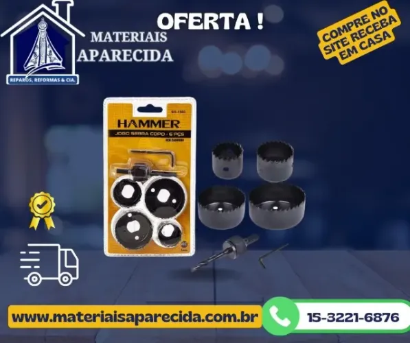 Jogo Serra Copo 6pc Hammer