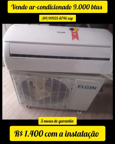 Ar-condicionado Elgin 9.000 BTUs com Instalação