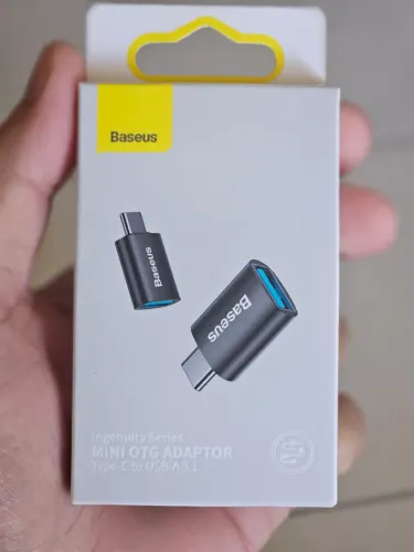 Adaptador Mini OTG Baseus de USB para USB Type-C 3.1- Novo