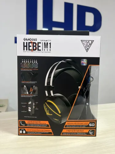 Headset Gamer Gamdias HEBE M1 RGB Virtual 7.1 - Loja Física