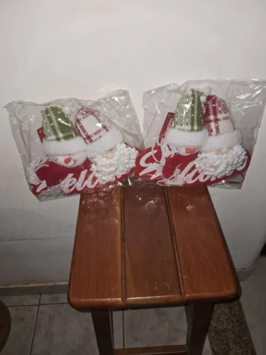 Placas/ carinhas boneco neve e noel