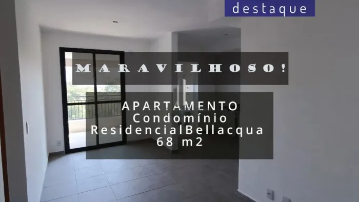 APARTAMENTO PARA VENDA NO CONDOMÍNIO RESIDENCIAL BELLACQUA JUNDIAÍ