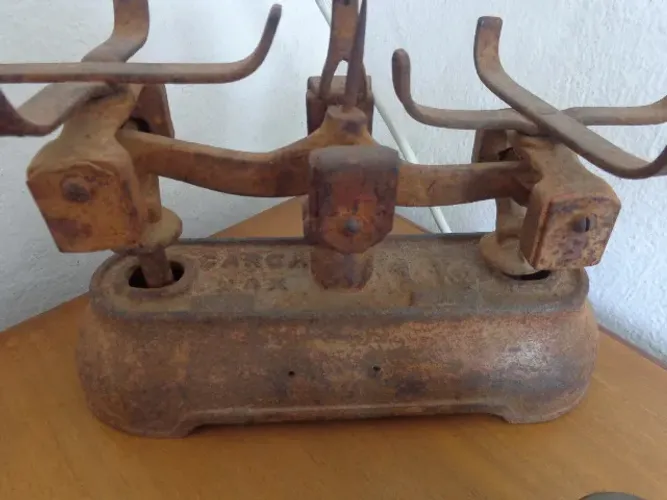 balança antiga em ferro fundido 1 kilo barzon