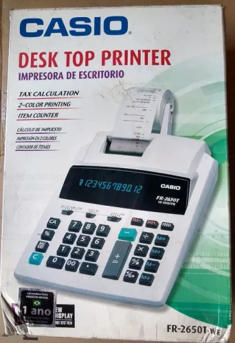 Impressora de mesa Casio FR-2650T - 12 dígitos