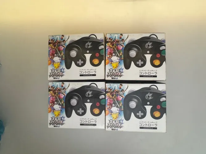 4 Controle GameCube Smash Bros Wii U - Novo