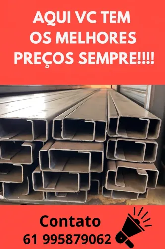 Aquele precinho vc encontra aqui = perfil enr. 6 mts 75x40 chapa 14 a vista 99,90