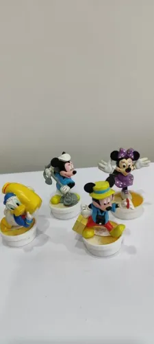 Bonecos Disney - Mickey, Minnie, e Donald coleção MC Donald's 
