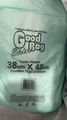 Mil unidades - Sacolas plásticas para alimentos