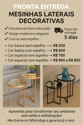 Confecção de móveis e peças decorativas Industriais 