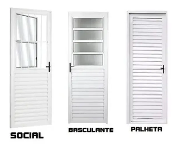 porta palheta para banheiro ou lavanderia completa aluminio branco 2.10x80