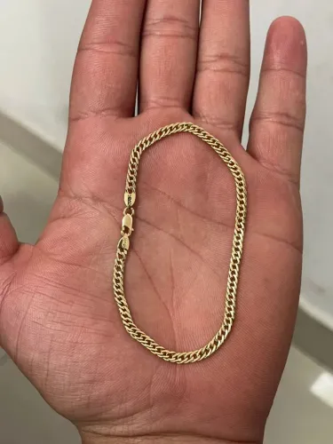 Pulseira Grumet Dupla Ouro18k com 2.48 gramas 