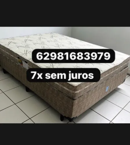 Cama box colchão d33 suporte casal
