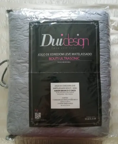 NOVO - Kit Cobre-leito King Dupla Face de Microfibra Ultrasonic + 2 Porta-travesseiros