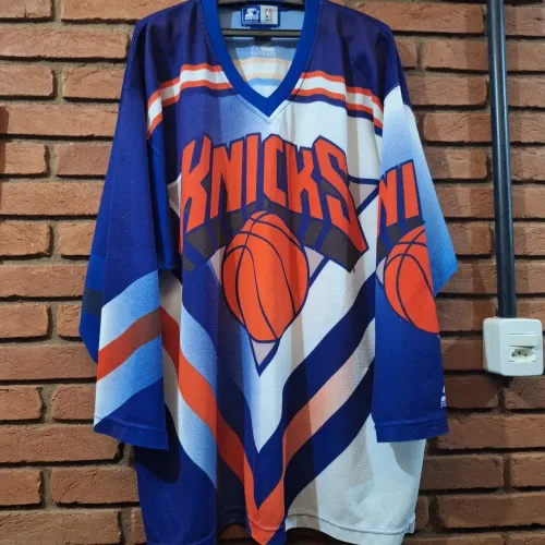 Camisa New York  Knicks - Starter estilo Hockey