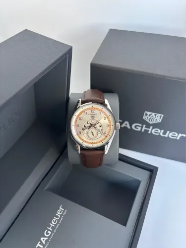 Relogio TAG Heuer Carrera Moonphase Marrom - Linha Premium AAA+
