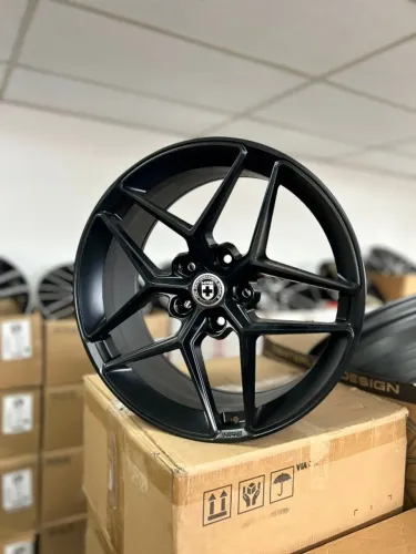 Jogo de Roda HRE FF11 992/911 Preto 5x130 - 20x9 e 21x11,5 Offset 45 e58