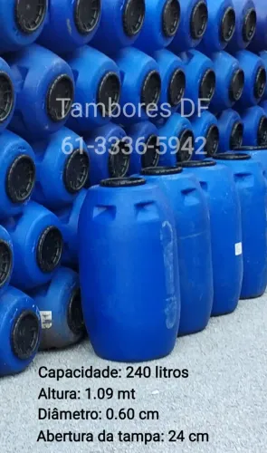 Bombona de 240 litros tampa removível usada