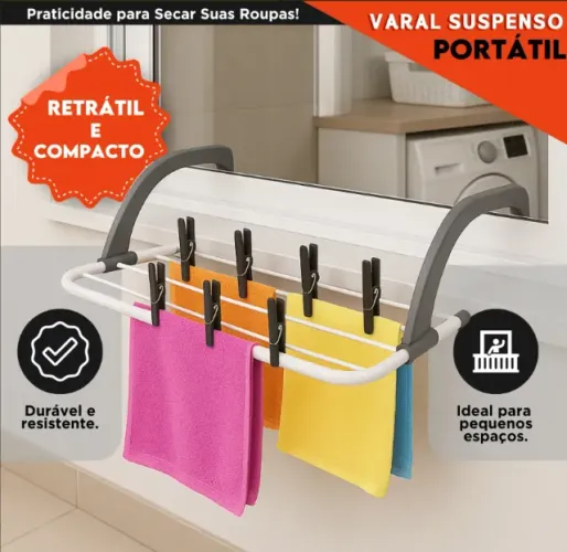 Mini varal de apartamento