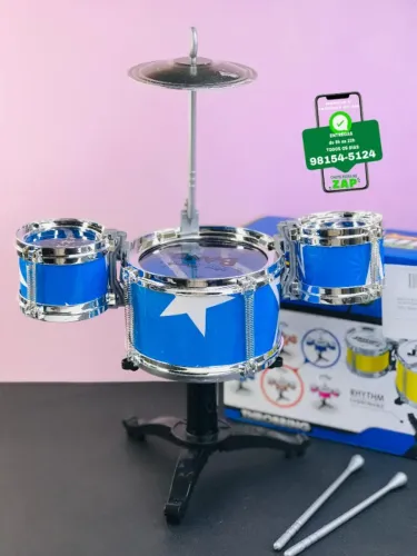 Bateria Infantil Jazz Drum - Brinquedo Musical