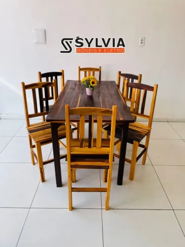 Mesa fixa retangular 