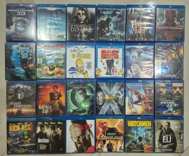 Coleção Blu-ray diversos filmes - IMAX, ação, animação e mais