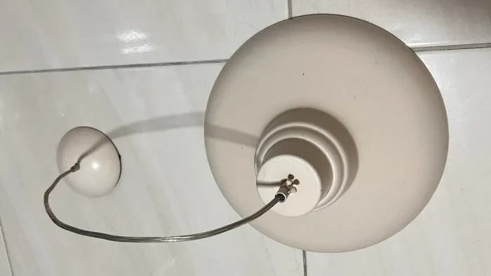 Lustre cúpulas  bege