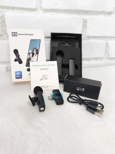 Microfone de lapela k9 usb novo nunca usado
