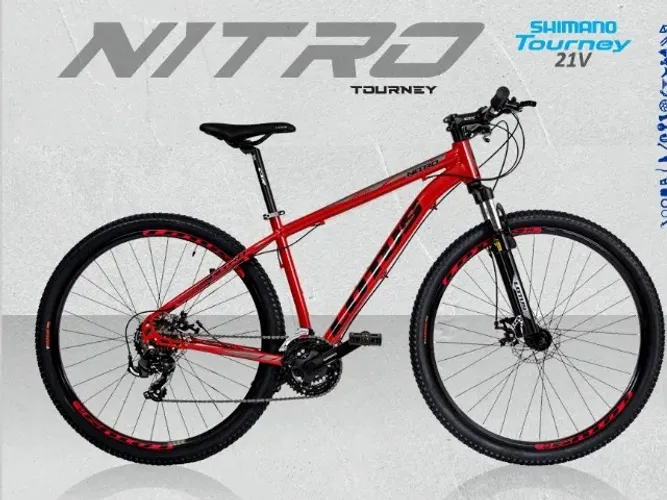 BICICLETA ARO 29 VERMELHA/ PRETO 