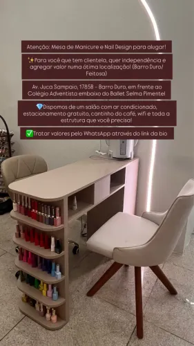 Aluguel mesa Nails design 