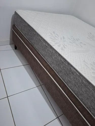 Ums cama  box de casal com o colchão  D65 deme novo