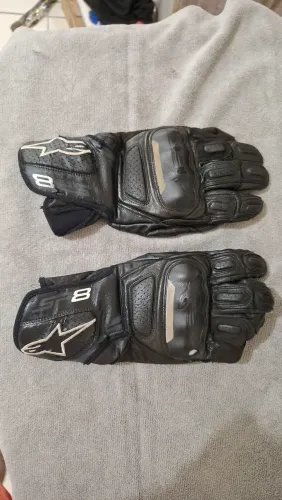 Luva Alpinestars SP-8 V2 em Couro (Original) - Tamanho L / G