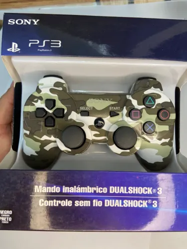 Controle Sem Fio Ps3 personalizado marrom camuflado